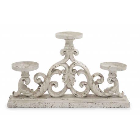 Świecznik w Stylu Prowansalskim Potrójny A