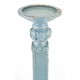 Wysoki Świecznik w Stylu Prowansalskim Niebieski