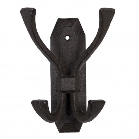 Żeliwny Wieszak Prowansalski Na Ręczniki z Lilijką