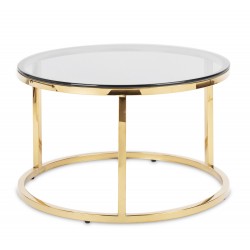 Złoty Stolik Kawowy Glamour Gold Grey A