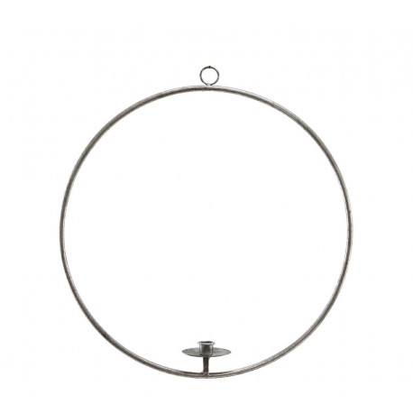 Świecznik Belldeco Grigio Old Koło Wiszący