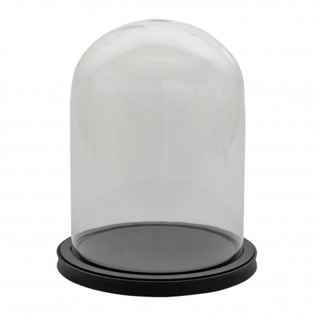 Taca ze Szklanym Kloszem Czarna C Clayre & Eef