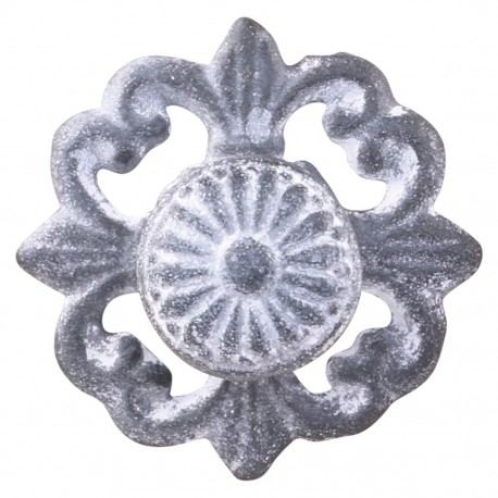 Ozdobna Gałka Meblowa Żeliwna Chic Antique Kremowa