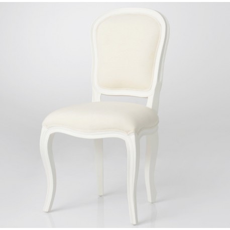 Krzesło Tapicerowane Prowansalskie Crema