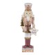 Figurka Świąteczna Dziadek Do Orzechów do Orzechów Biało-Różowy B Clayre & Eef