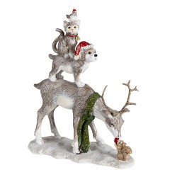 Figurka Świąteczna Kot i Pies Clayre & Eef