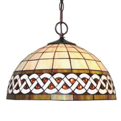 Lampa Tiffany Sufitowa Okrągła B Clayre & Eef