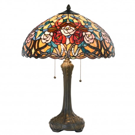Duża Lampa Stołowa Tiffany E Clayre & Eef