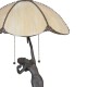 Lampa Biurkowa Tiffany Stojąca Kobieta Clayre & Eef