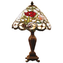 Lampa Stołowa Tiffany Kolorowa B Clayre & Eef