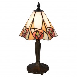 Lampa Stołowa Tiffany Kolorowa F Clayre & Eef