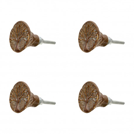 Ozdobne Gałki Do Mebli Drzewo 4 szt. Clayre & Eef