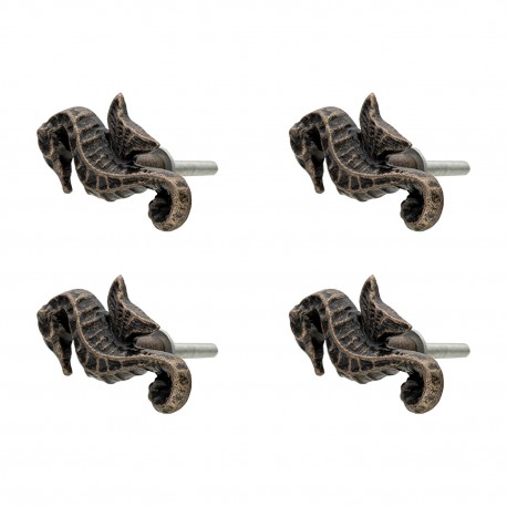 Ozdobne Gałki Do Mebli Koniki Morskie 4szt. Clayre & Eef