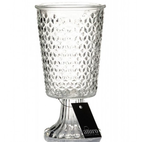Szklany Świecznik Kielich Aluro Lumi