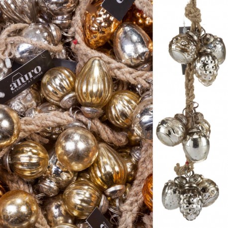 Szklane Bombki Na Sznurze Aluro Frini B
