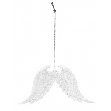 Zawieszki Na Choinkę Białe Brokatowe Baletnica