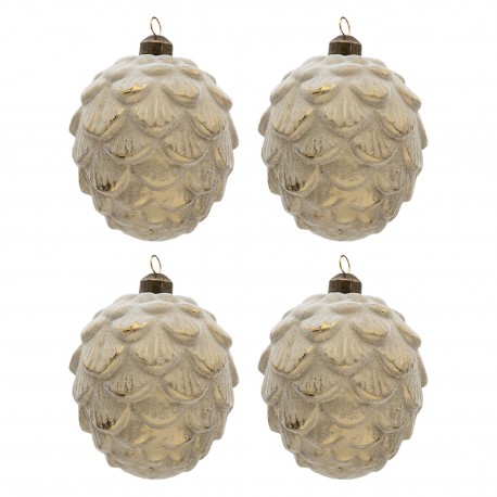 Szklane Bombki Szklane Bombki Szyszki A 4 szt. Clayre & Eef