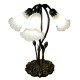 Lampa Tiffany Witrażowa Stołowa Potrójna Clayre & Eef