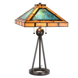 Lampa Witrażowa Stołowa Tiffany 1B Clayre & Eef