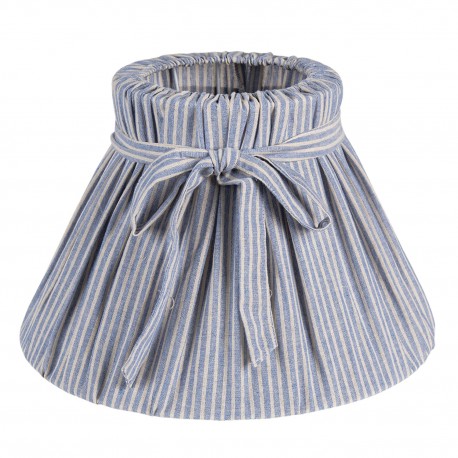 Abażur w Stylu Prowansalskim Niebieski w Paski Clayre & Eef