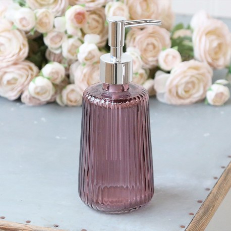 Dozownik z Różowego Szkła