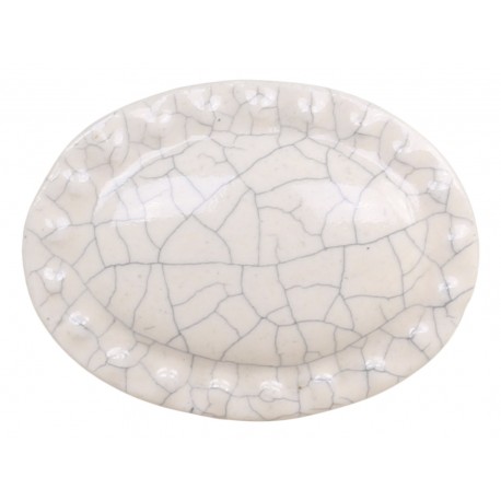 Ozdobna Gałka Meblowa Chic Antique Biała z Wzorami