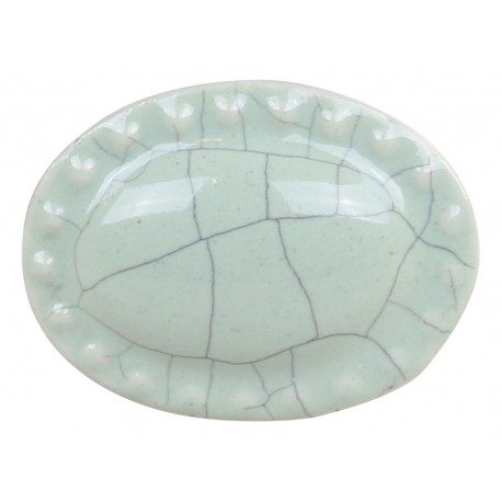 Ozdobna Gałka Meblowa Chic Antique Owalna Kremowa