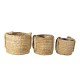 Plecione Kosze z Uchwytami 3 szt. Clayre & Eef