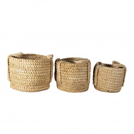 Plecione Kosze z Uchwytami 3 szt. Clayre & Eef