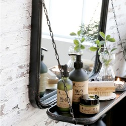 Lustro Industrialne Chic Antique z Półką A