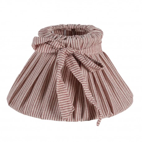 Abażur w Stylu Prowansalskim Czerwony w Paski C Clayre & Eef