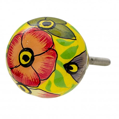Kolorowa gałka do mebli z wzorami z pewnością wyróżni się zamontowana przy każdym meblu.