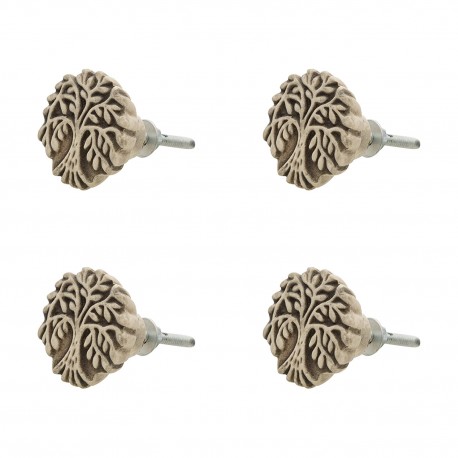 Ozdobne Gałki Do Mebli Drzewa 4 szt. C Clayre & Eef