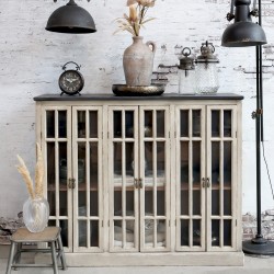 Komoda Przeszklona Chic Antique Szeroka