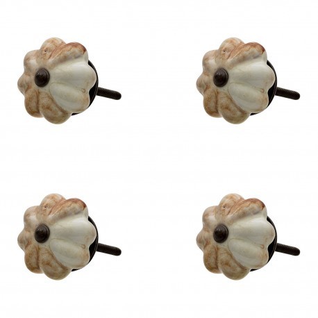 Ozdobne Gałki Do Mebli Ceramiczne 4 szt. C Clayre & Eef