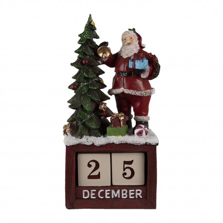 Kalendarz Świąteczny z Mikołajem i Choinką