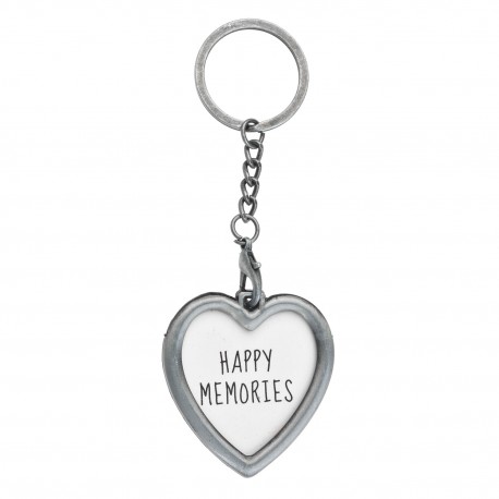Zawieszka Do Kluczy z Miejscem Na Zdjęcie Srebrna A Clayre & Eef