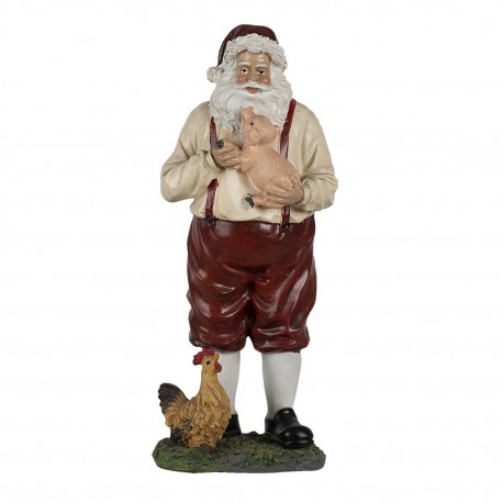 Wysoka Figurka Bożonarodzeniowa Mikołaj A Clayre & Eef