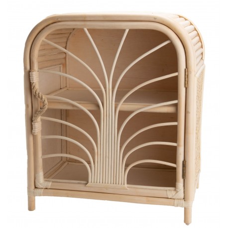 Szafka Nocna w Stylu Skandynawskim Rattanowa Nanni 