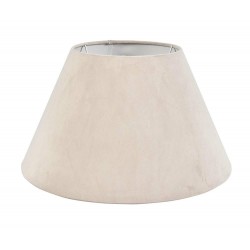 Abażur Belldeco Welurowy Beżowy Stożek