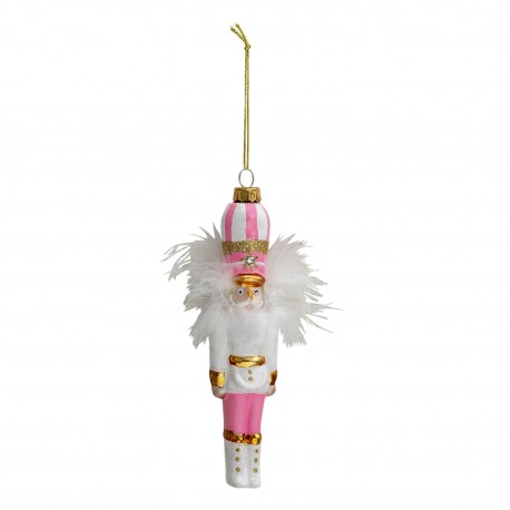 Szklana Bombka Różowa B Clayre & Eef