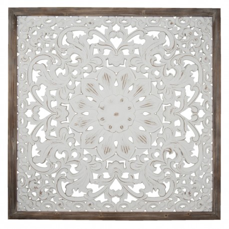 Dekor Ścienny Drewniany Kwadratowy Clayre & Eef