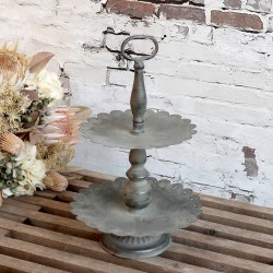 Piętrowa Patera Metalowa Chic Antique