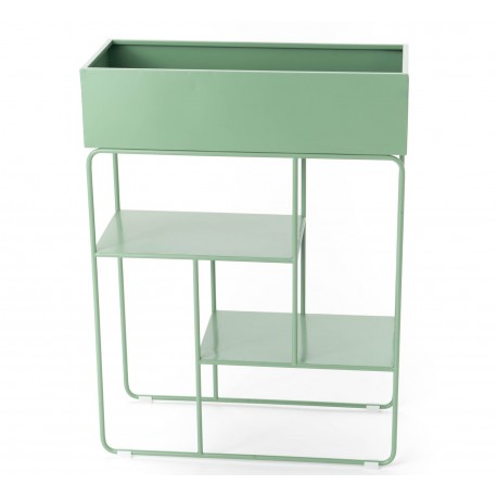 Metalowy Kwietnik z Półkami Zielony