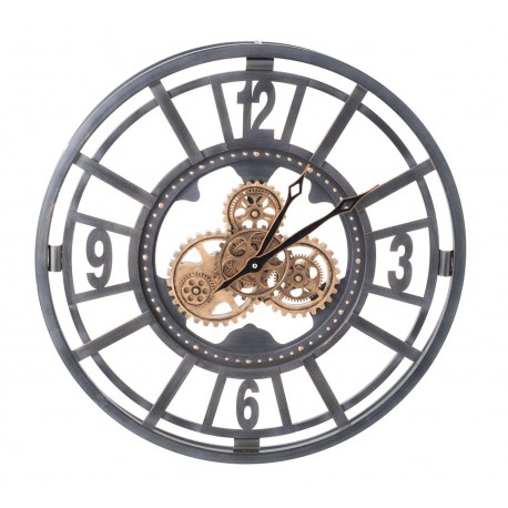 Duży Zegar w Stylu Industrialnym B