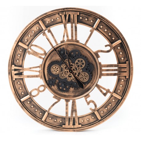 Duży Zegar w Stylu Industrialnym D