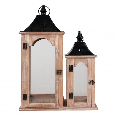Duże Lampiony Latarnie Prowansalskie 2 szt. D Clayre & Eef