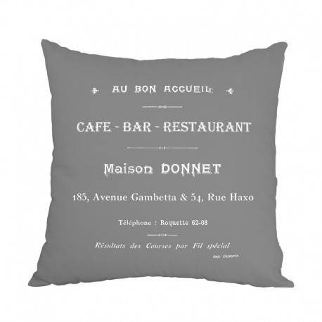 Poduszki Ozdobne CAFE BAR Szare