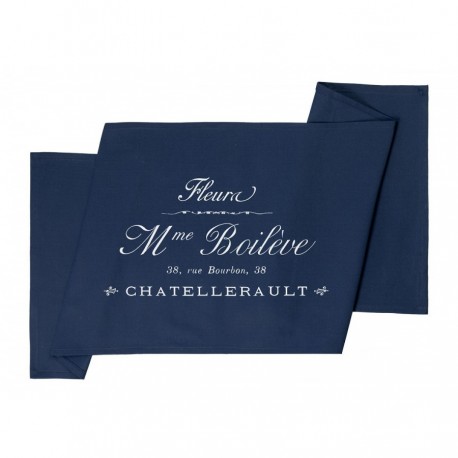 Granatowe Bieżniki Na Stół MADAME