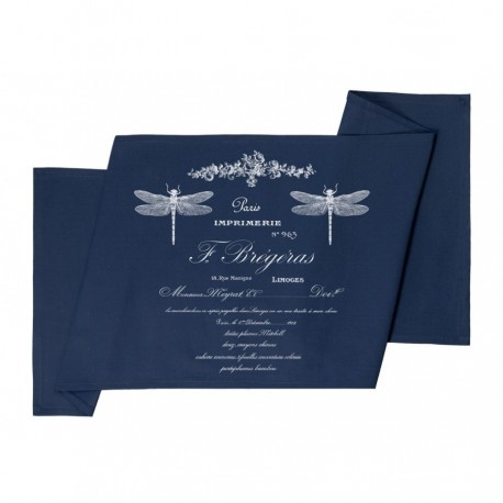 Granatowe Bieżniki Na Stół FRENCH